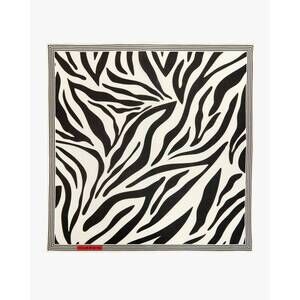 NEW CLARE V. women's bandana scarf in cream/black